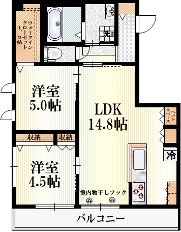 ロック　クライスの間取り
