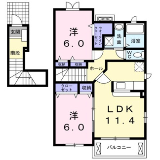 【間取り】 | モニックファミューＡ