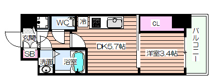 【間取り】 | セレニテ新大阪calme