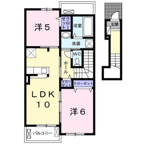 【間取り】 | ひなたⅡＢ
