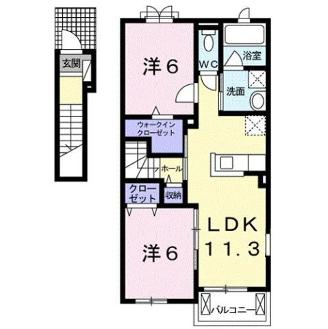 【間取り】 | ベル　シャーンス　Ⅱ