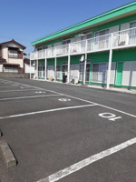 駐車場に車を止められます
