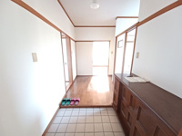 毎日通る玄関はこちらです