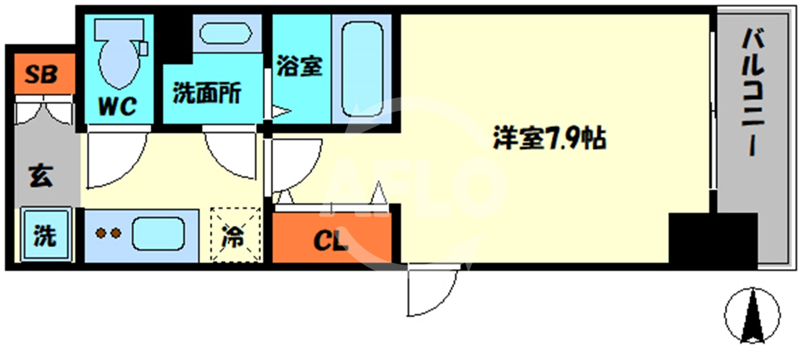 フォーリアライズ福島WESTの間取り|フォーリアライズ福島WEST　間取り