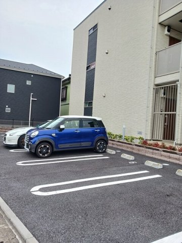 駐車場に車を止められます