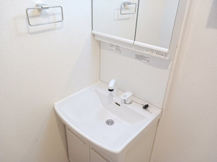 忙しい朝には欠かせない洗面所です