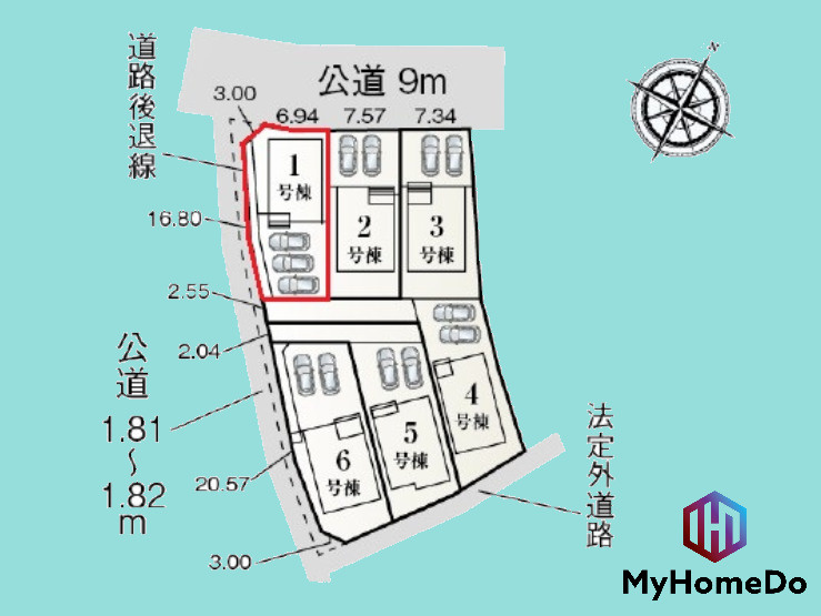 守山区瀬古東3丁目の区画図