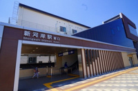 新河岸駅東口まで950m