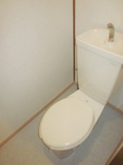 ゆったりとした空間のトイレです