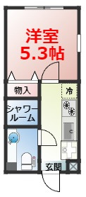 ブルースタイリオ川崎の間取図です。
