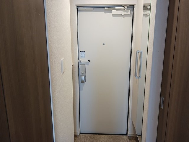 落ち着いた玄関です