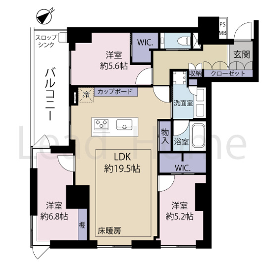 【間取り】 | パークホームズ武蔵小山