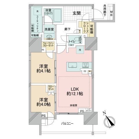 【間取り】 | プラウド五反田