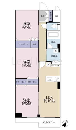 【間取り】 | マンション雅叙苑４号棟
