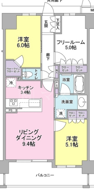 ザ・大阪レジデンス備後町の間取り