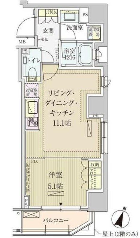 パークアクシス赤坂見附の間取り
