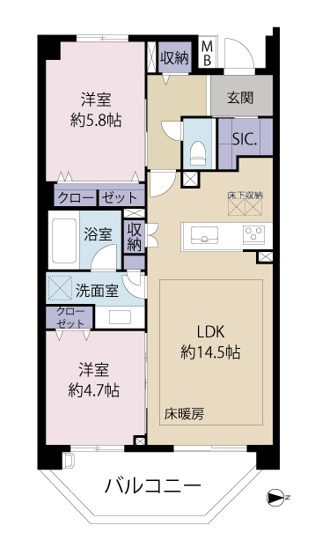 【間取り】 | 藤和学芸大学ホームズⅡ