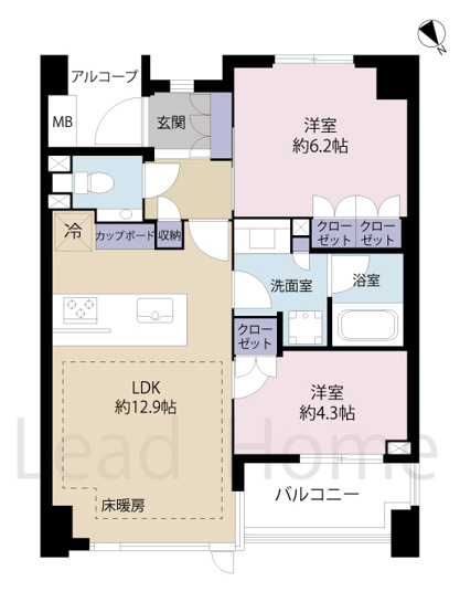 【間取り】 | グランスイート不動前シティテラス