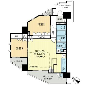 レーベン和光本町の間取り