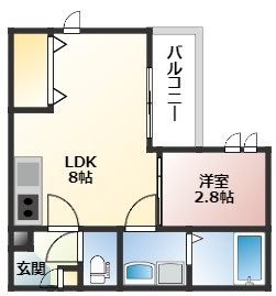 R-Smart Sacraleの間取り