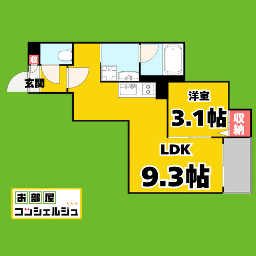 Jack hosokomeⅠの間取り