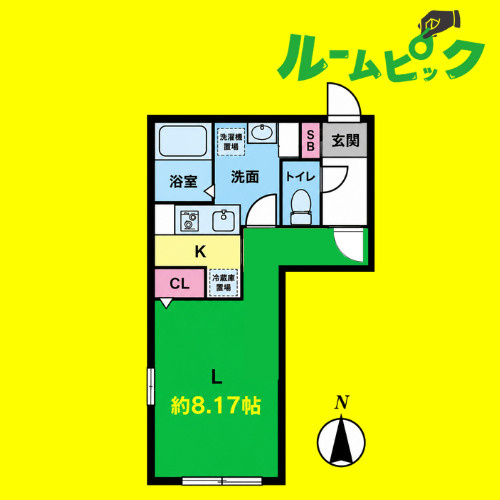 quador御器所　名古屋市賃貸　仲介手数料無料の間取り