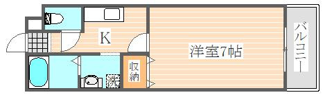 エーレガート博多駅の間取り|使いやすい間取りです。
