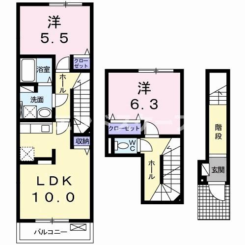 ブライト・アンジュの間取り|高崎、前橋のお部屋探しはエンドスケープまで！お客様の理想お聞かせ下さい♪