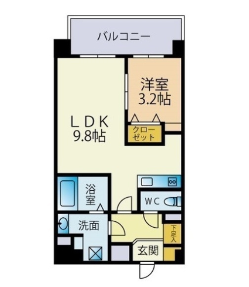 メゾンドボヌールの間取り|使いやすい間取りです。