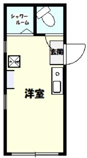 中野区東中野１丁目のアパートの間取り