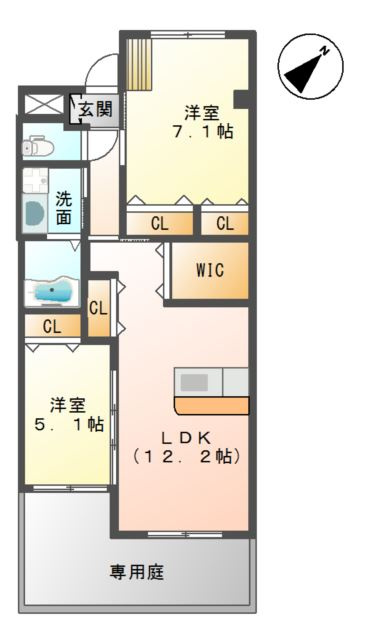 Ｐａｒｋ　Ｓｉｄｅ　Ｉｒｉｓの間取り