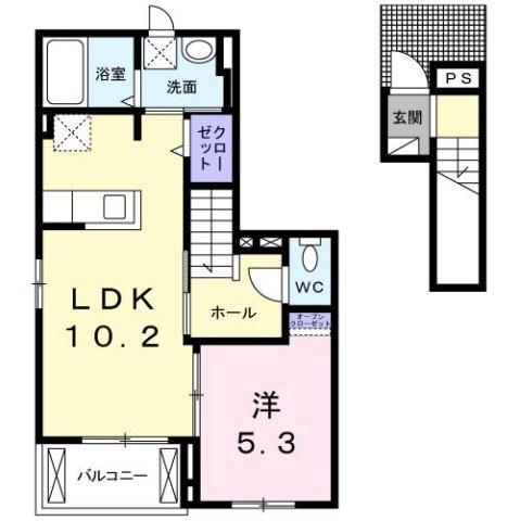 エスト（ｅｓｔ）の間取り