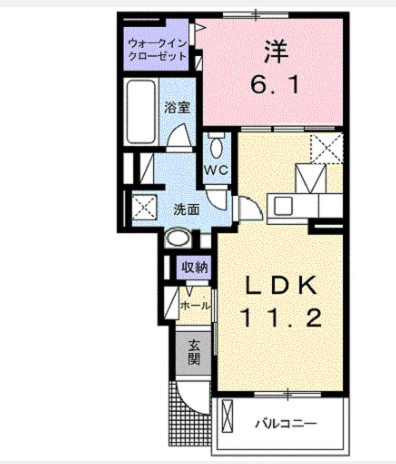川越市大字寺尾のアパートの間取り