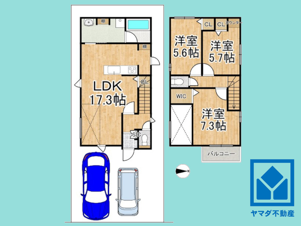宇治市広野町宮谷　1期の間取り|図面と現況が異なる場合は現況を優先いたします。