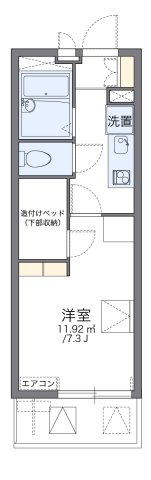 レオパレスヴィラモンドの間取り