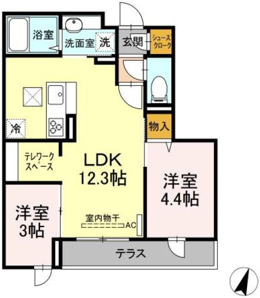 ステラ美光の間取り