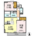 【間取り】 | ファミリーにおすすめの2LDKの間取りです！