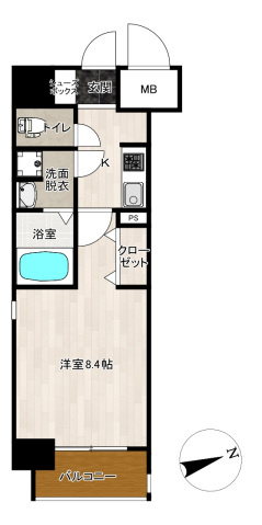 レジスタ大塚西の間取り