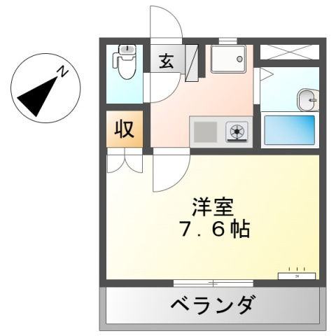コーポリヴィエール39の間取り