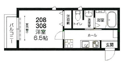 ラシーネ赤塚の間取り