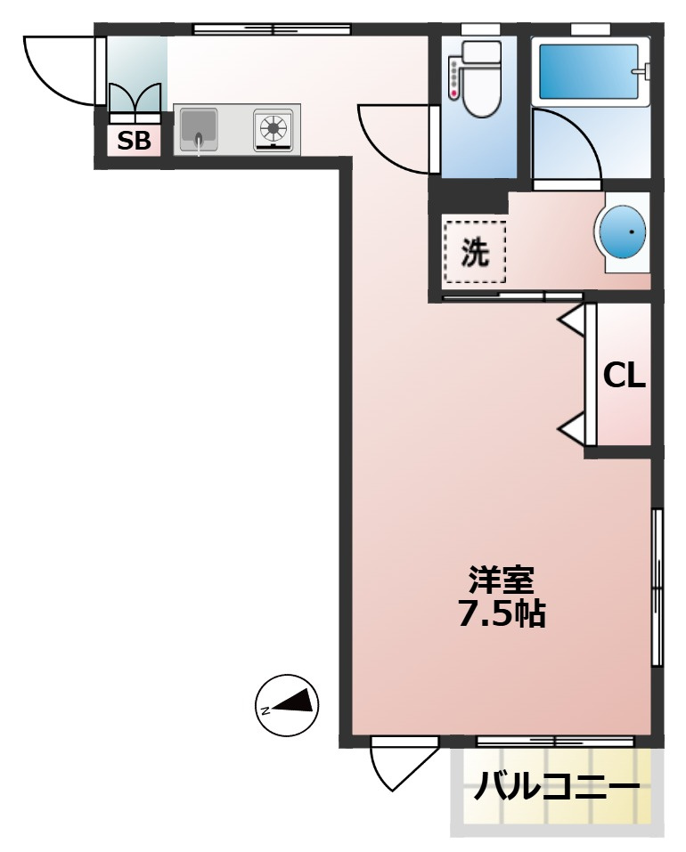 テラス自由が丘　女性限定　宅配BOX　駅近の間取り