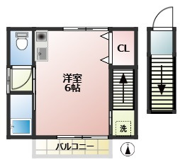 サンテラス　大型バイク相談　3面採光　ペット相談の間取り