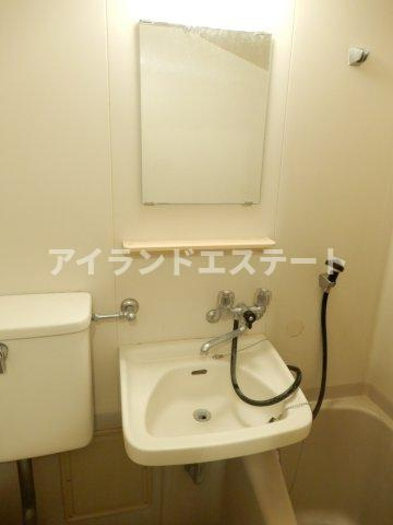 ハイツニュータカバ　ネット無料　最上階　学生おすすめの洗面所