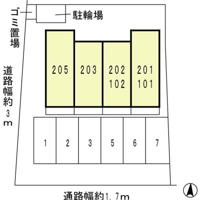 【区画図】 | ネオハース金岡