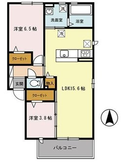 リュー・グロワール　A棟の間取り