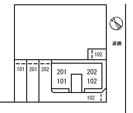 Logement de haut pon（ロジュムドオポー）の区画図