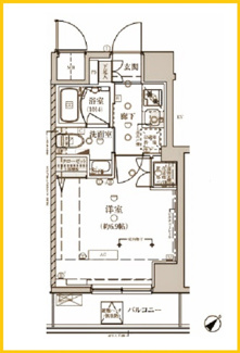 【間取り】 | ベルシード横濱新町