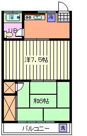 コーポ谷口の間取り
