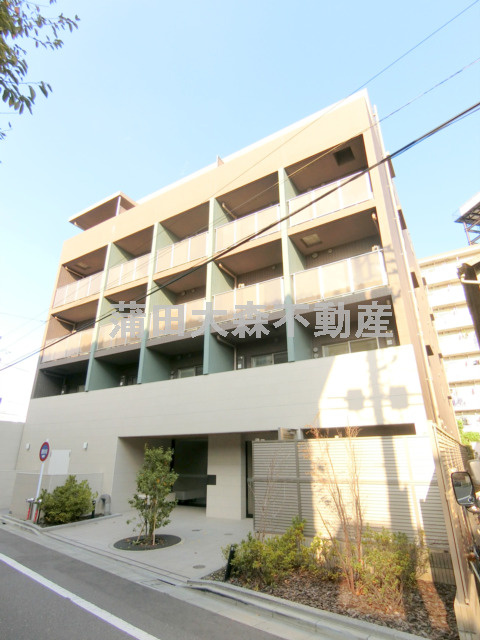ブライズ蒲田EASTの外観|2019年1月築　RC鉄筋コンクリート造地上5階建て1K～1LDK総戸数54戸Wi-Fiインターネット無料の人気分譲賃貸マンション　京急本線梅屋敷駅最寄りの東京都大田区北糀谷1丁目京急蒲田駅も　