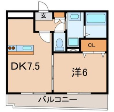 浦安市堀江４丁目のアパートの間取り